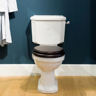Kenny&Mason Toilet New York med Krom Håndtag Hvid Blank