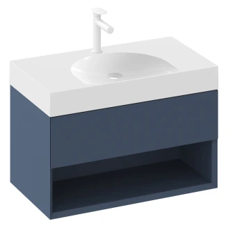 Ravak Håndvaskskab <strong>Lite</strong>  Blå Mat 80 cm med Vask S