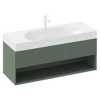 Ravak Håndvaskskab <strong>Lite</strong>  Grøn Mat 120 cm med Vask
