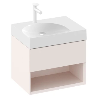 Ravak Håndvaskskab <strong>Lite</strong>  Rosa Mat 60 cm med Vask Højre