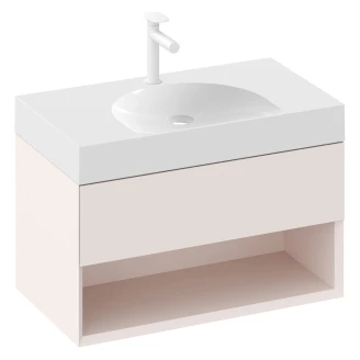 Ravak Håndvaskskab <strong>Lite</strong>  Rosa Mat 80 cm med Vask S