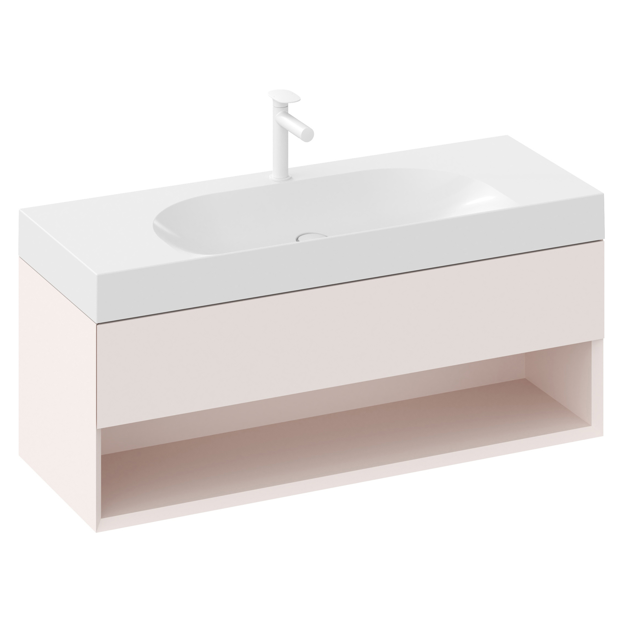Ravak Håndvaskskab Lite Rosa Mat 120 cm med Vask