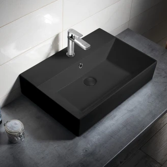 Håndvask <strong>Vivelle</strong>  Sort Matt 60x42 cm