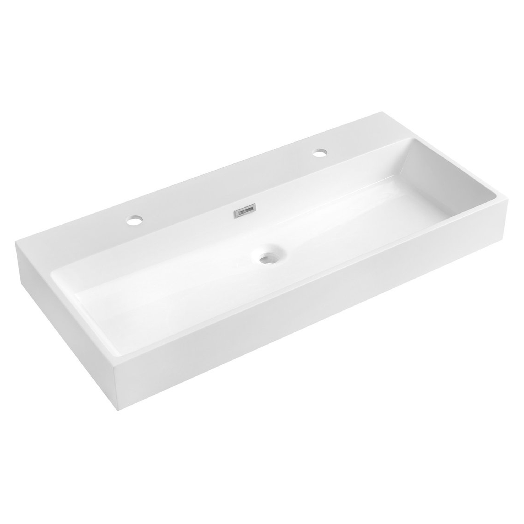 Håndvask Navia Hvid Blank 100x46 cm To-Hul