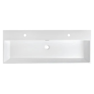 Håndvask Navia Hvid Blank 120x46 cm To-Hul