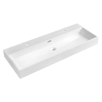 Håndvask <strong>Navia</strong>  Hvid Blank 120x46 cm To-Hul