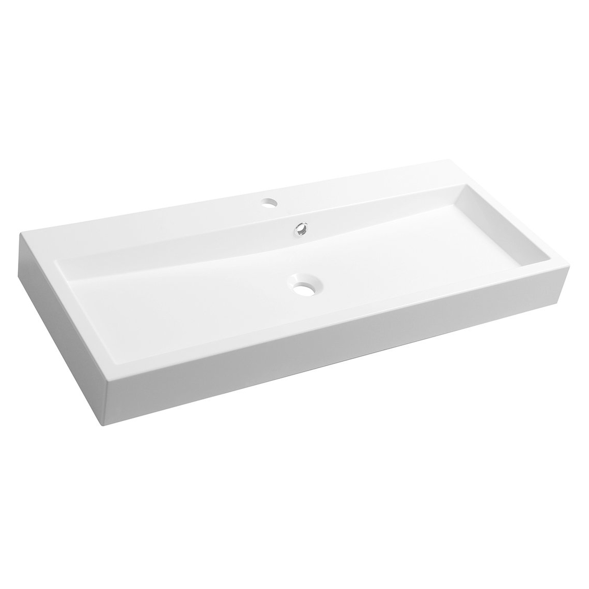 Håndvask Mirelle Hvid Blank 100x42 cm