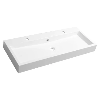 Håndvask <strong>Mirelle</strong>  Hvid Blank 100x42 cm To-Hul