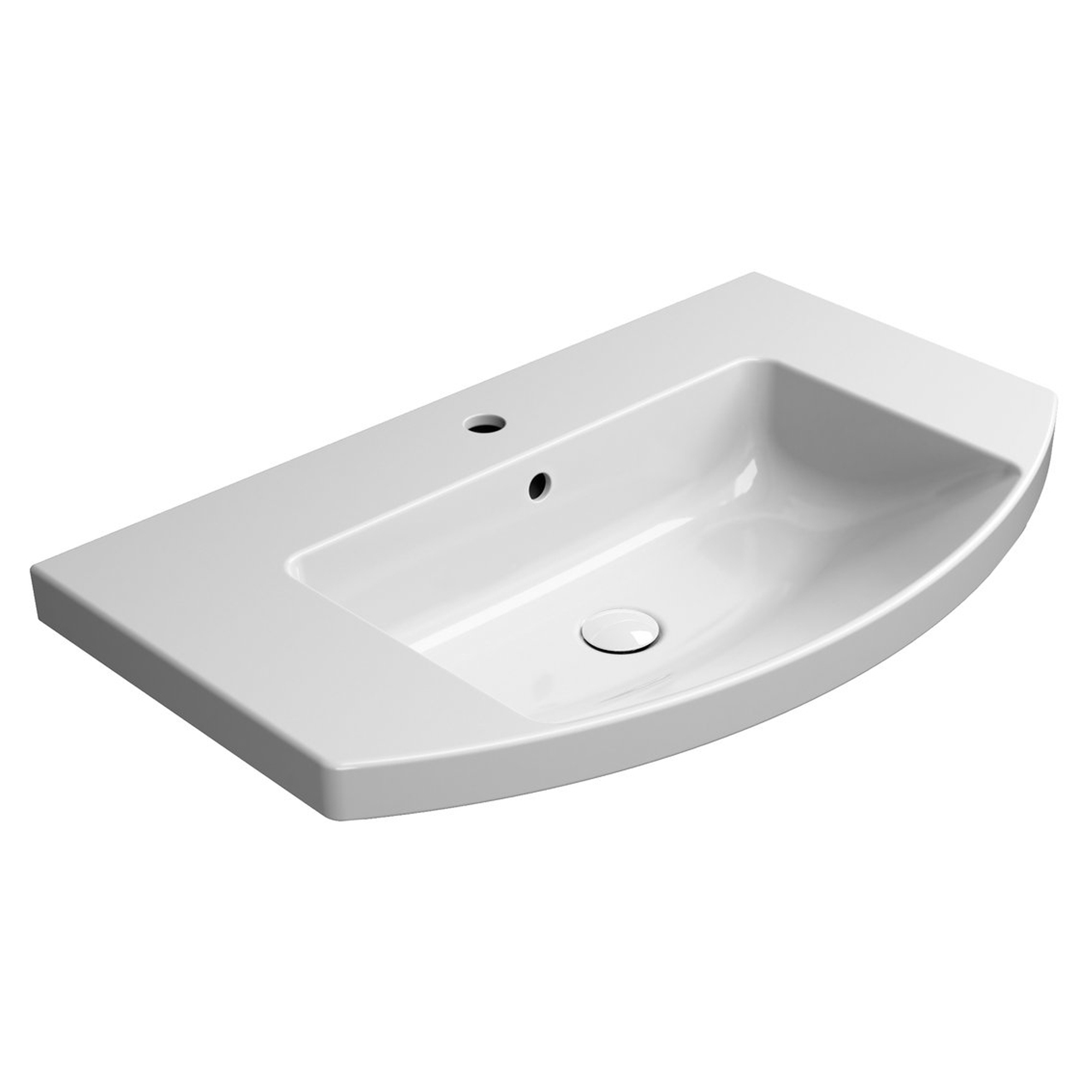 Håndvask Serava Oval Hvid Blank 80x50 cm