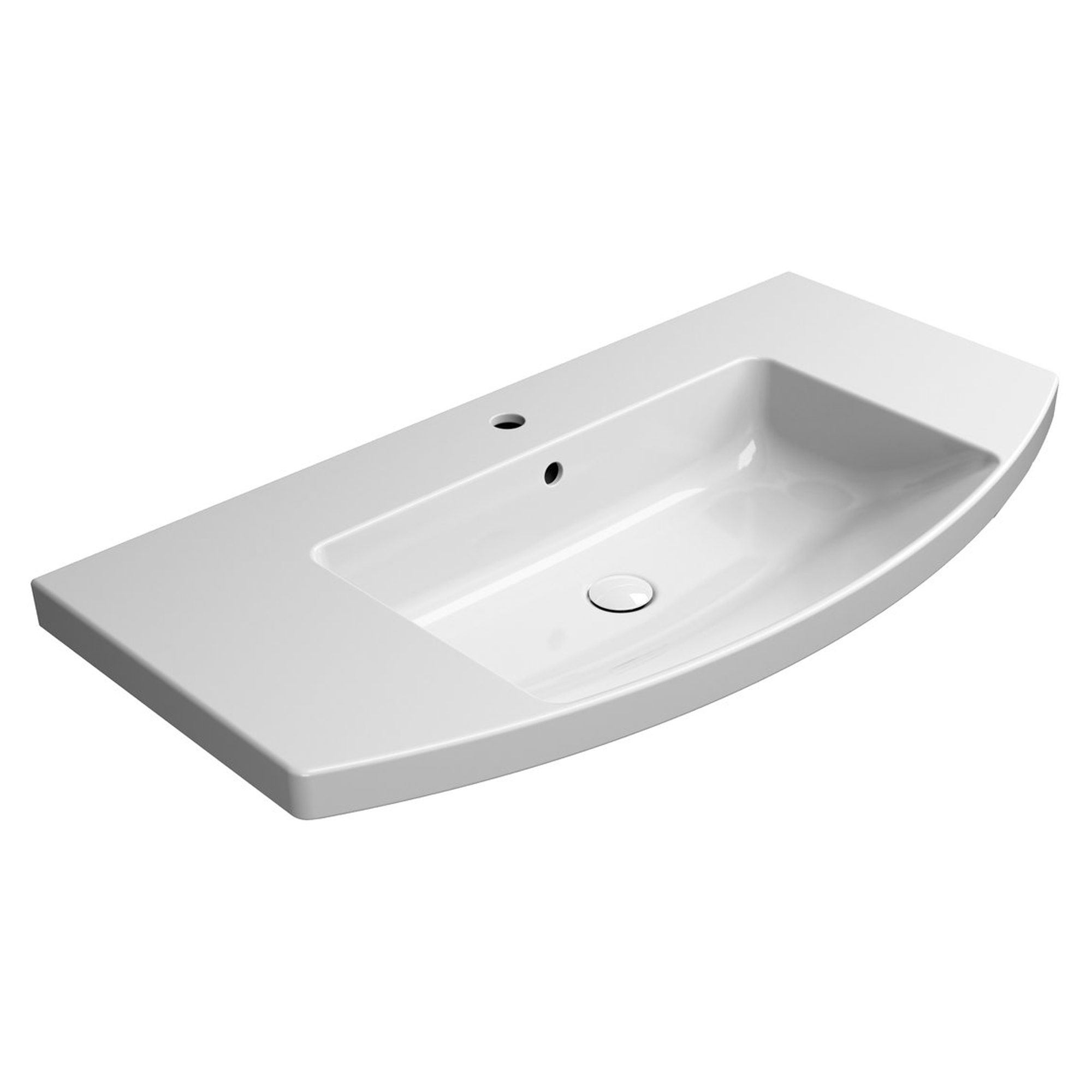 Håndvask Serava Oval Hvid Blank 100x52 cm