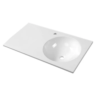 Håndvask <strong>Zantia</strong>  Hvid Blank 80x47 cm Højre