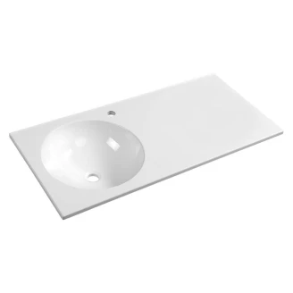 Håndvask <strong>Zantia</strong>  Hvid Blank 100x47 cm Venstre