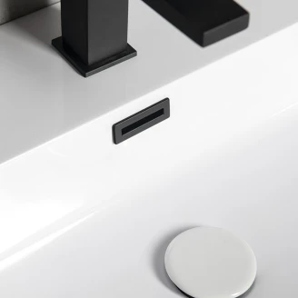 Overløbsdæksel til Håndvask <strong>Navia</strong>  Sort Mat