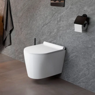 Væghængt Toilet <strong>Mila</strong>  Hvid Blank