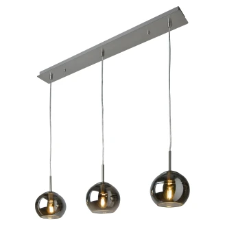 Villeroy & Boch Loftslampe 3 lampbubblor <strong>Tokio</strong>  Glas Rök Glat