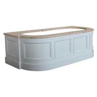 Kenny&Mason Badefront <strong>Holton</strong>  Hvid Mat 200x90 cm