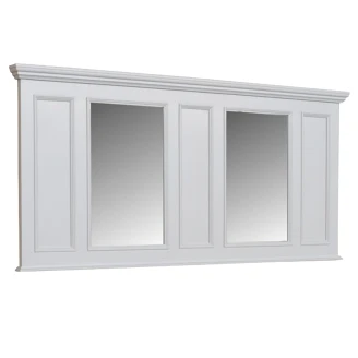 Kenny&Mason Dobbelt Spejl <strong>Holton</strong>  Hvid Mat 224x99 cm