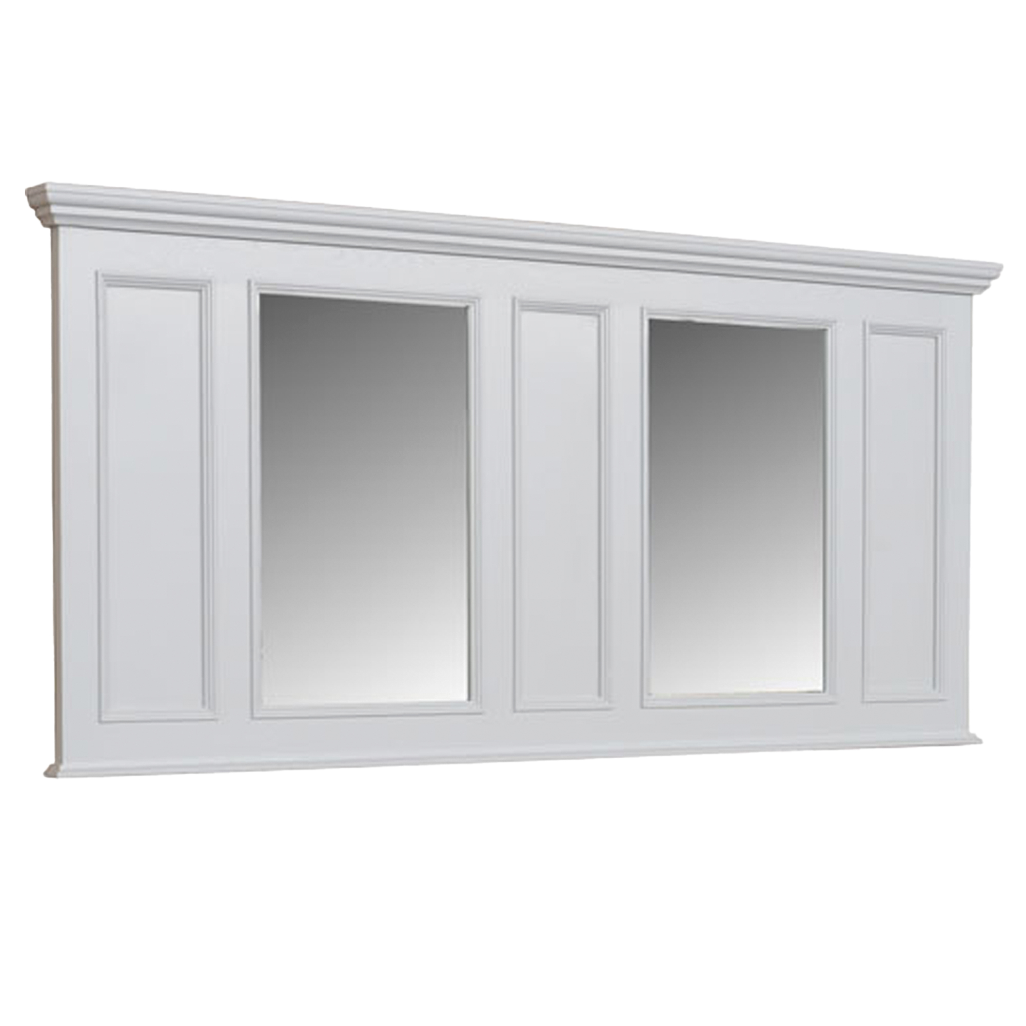 Kenny&Mason Dobbelt Spejl Holton Hvid Mat 224x99 cm