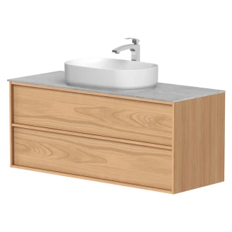 Håndvaskskab <strong>Ekskär</strong>  Egfaner Forår Mat 120 cm med Bordplade Lysegrå Mat