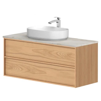 Håndvaskskab <strong>Ekskär</strong>  Egfaner Forår Mat 120 cm med Bordplade Natural Quartzite Mat