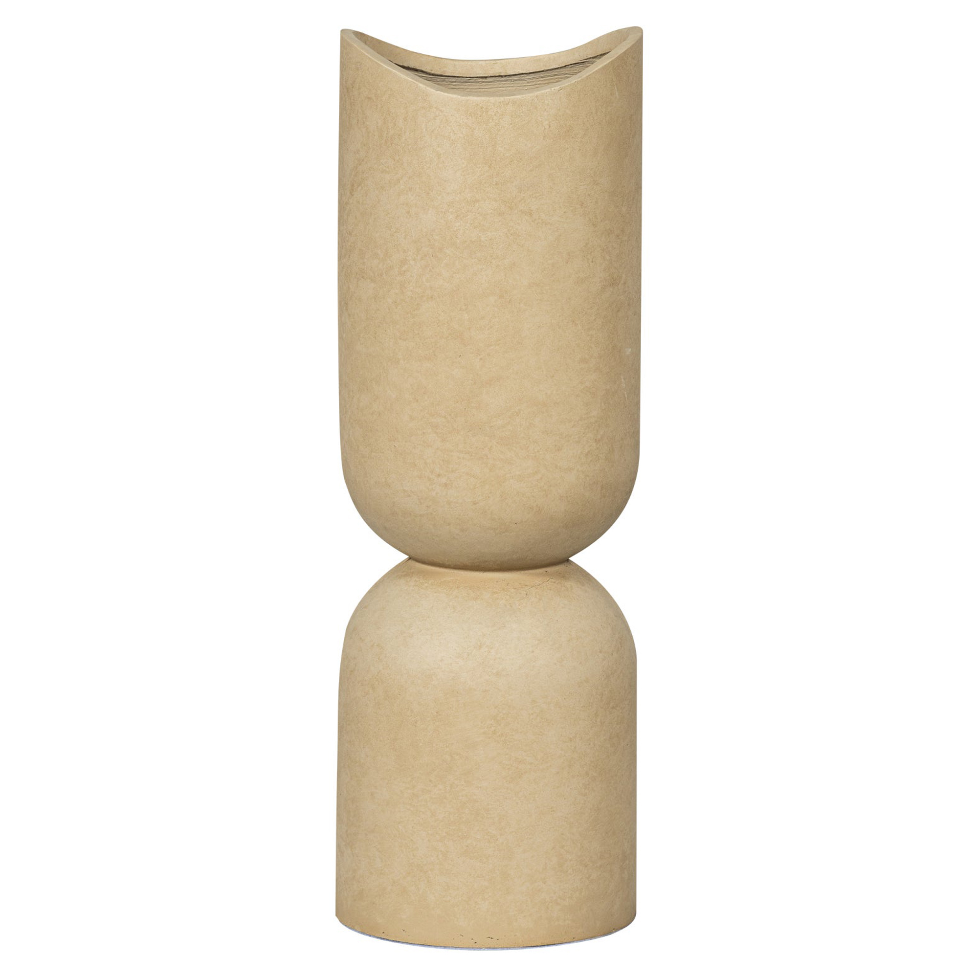 Woood Vase Mosi Beige
