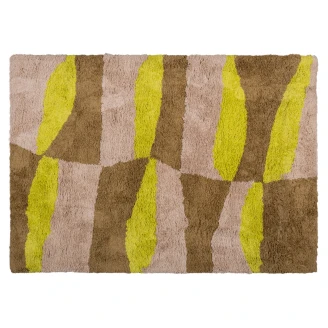 Woood Tæppe Musa Beige, Gul 170x240 cm