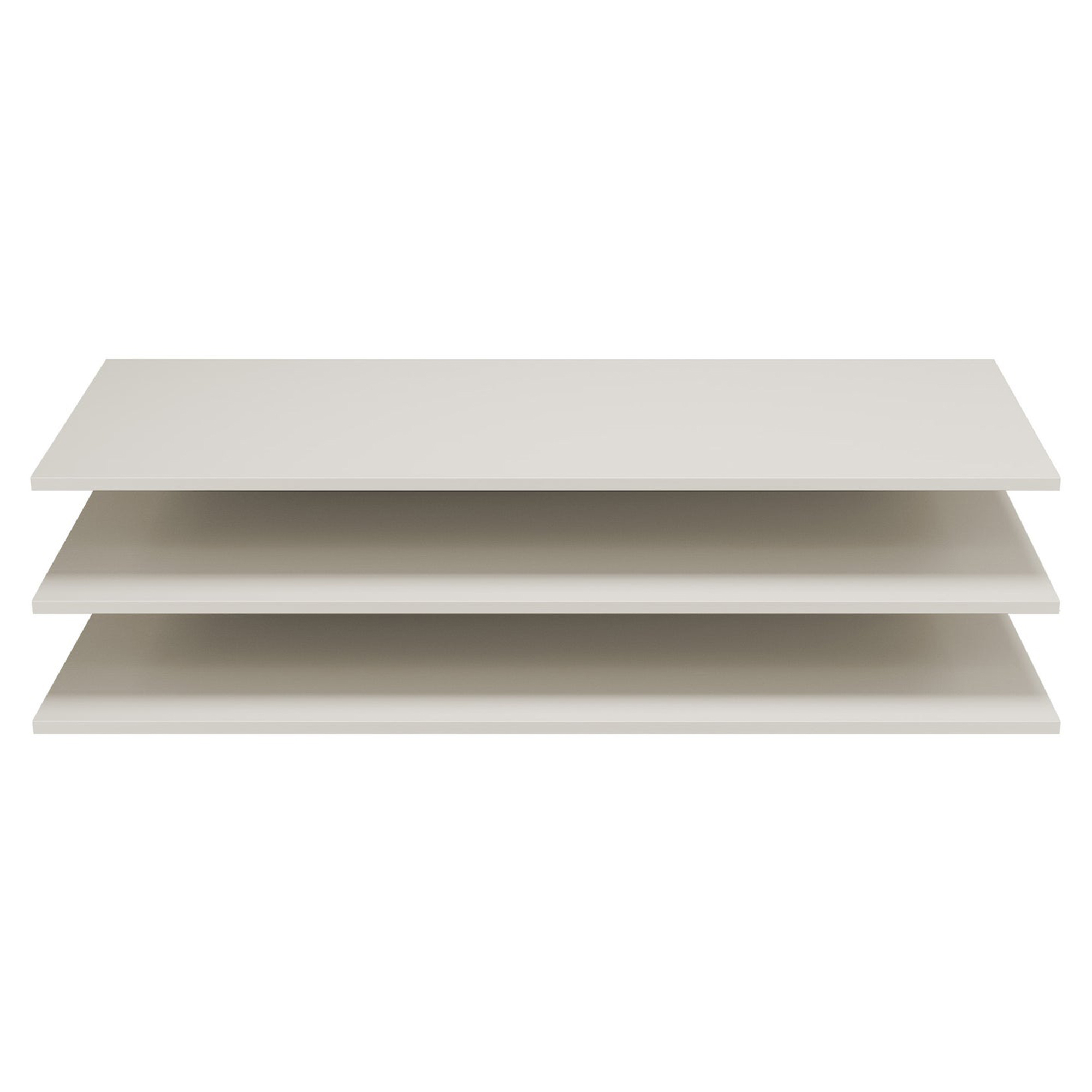 Woood Sæt med Væghylde 3 stk Shelf Beige
