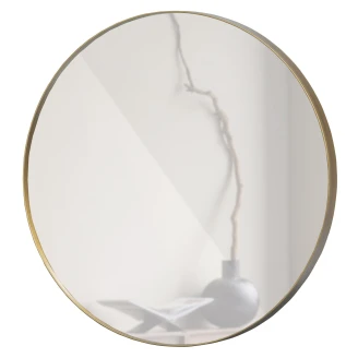 Woood Spejl <strong>Doutzen</strong>  Guld Ø 80 cm