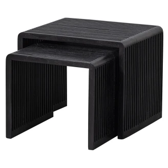 Woood Sæt med Sidebord 2 stk <strong>Willa</strong>  Sort