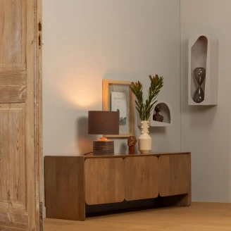 Woood Væghylde Noam Aflang Beige