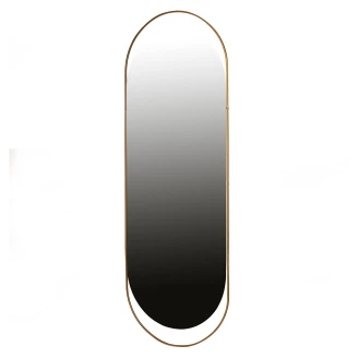 Woood Spejl Oval XL <strong>Sanou</strong>  Antik Messing