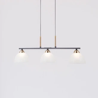 Hængende Lampa <strong>Olivara</strong>  Trio Sort, Hvid Mat