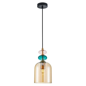 Hængende Lampa <strong>Farnel</strong>  M Guld Blank