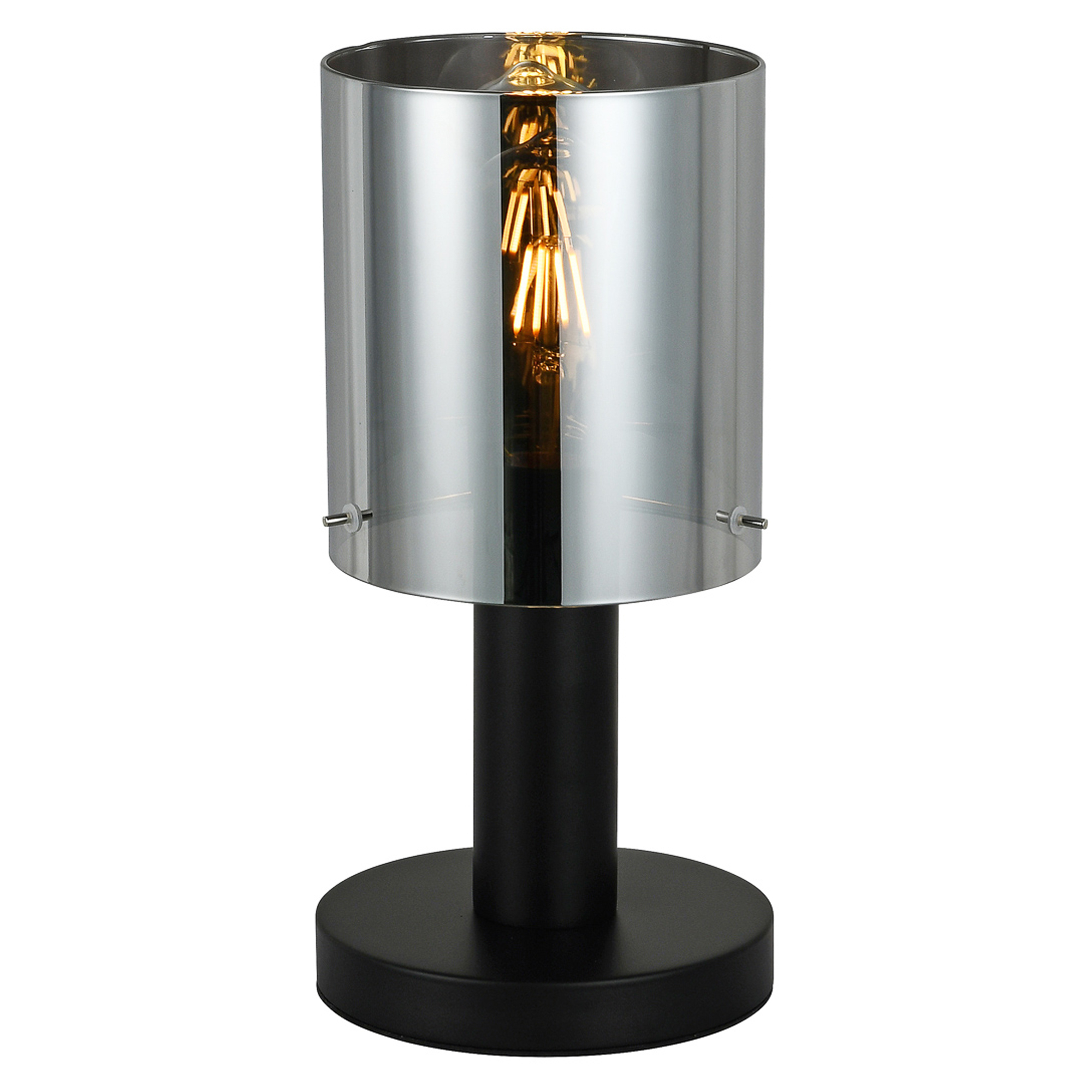 Bordlampe Lunessa Røg, Sort Blank