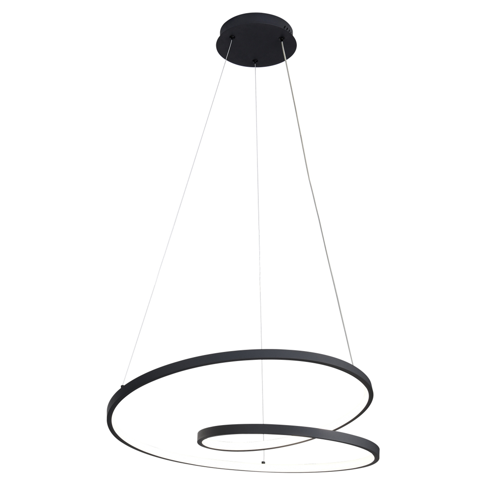 Hængende Lampa Kelvix Sort Mat