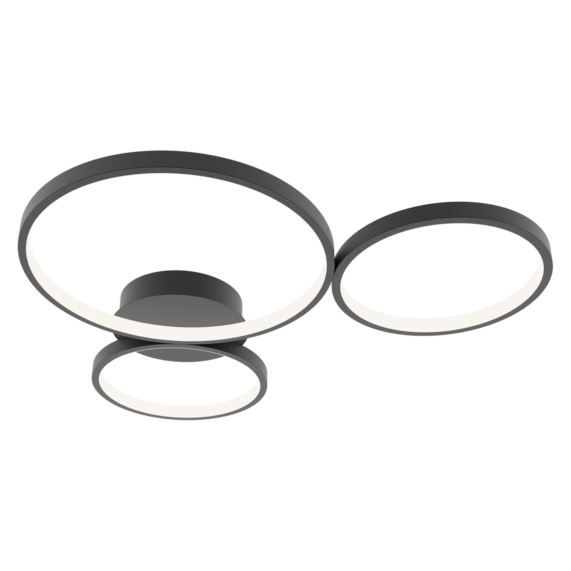 Taklampa Virello Trio Sort Mat