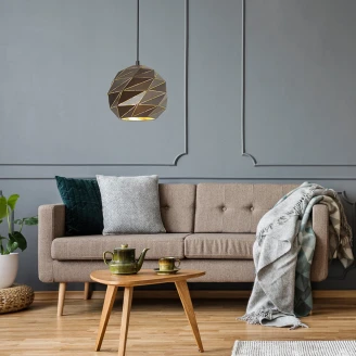 Hængende Lampe Rolan M Antracit Blank