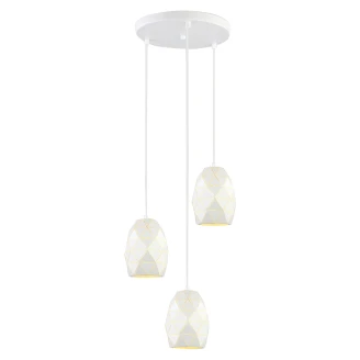 Hængende Lampa <strong>Renolia</strong>  Trio Cirkel Hvid Mat