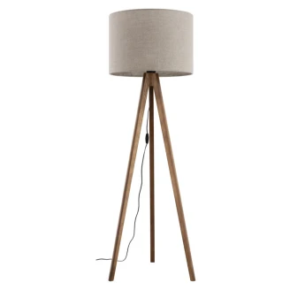 Gulvlampe <strong>Stellar</strong>  Valnød, Beige Mat