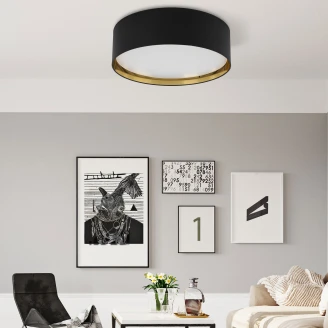 Loftlampe <strong>Ilora</strong>  Sort, Guld Mat Ø 60 cm