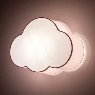 Væg-/Loftlampe <strong>Moln</strong>  Rosa Mat 43 cm