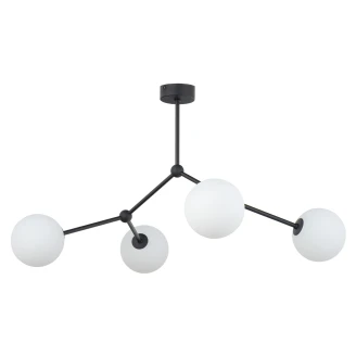 Loftlampe <strong>Viona</strong>  Quadra Sort, Hvid Mat