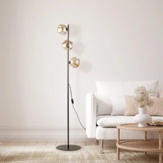 Gulvlampe <strong>Ardea</strong>  Trio Brun Blank