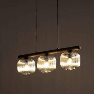 Hængende Lampe <strong>Linora</strong>  Trio Brun Blank