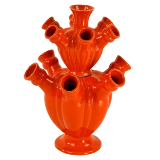 Werner Voss Vase Tulip Tower Orange Blank