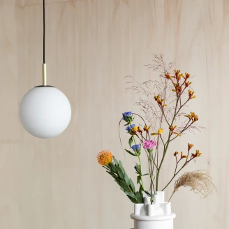 Zuiver Hængende Lampa <strong>Orion Delta</strong>  Sort, Hvid Ø 25 cm