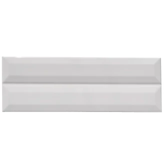Vægflise <strong>Premium Biselado</strong>  Hvid Blank 10x30 cm