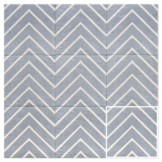 Mainzu Klinker Blue One Mat 20x20 cm