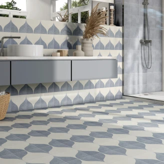 Mainzu Klinker Blue Two Mat 20x20 cm