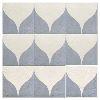 Mainzu Klinker Blue Two Mat 20x20 cm